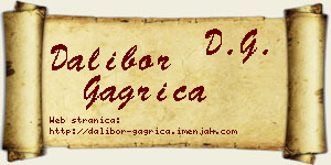 Dalibor Gagrica vizit kartica